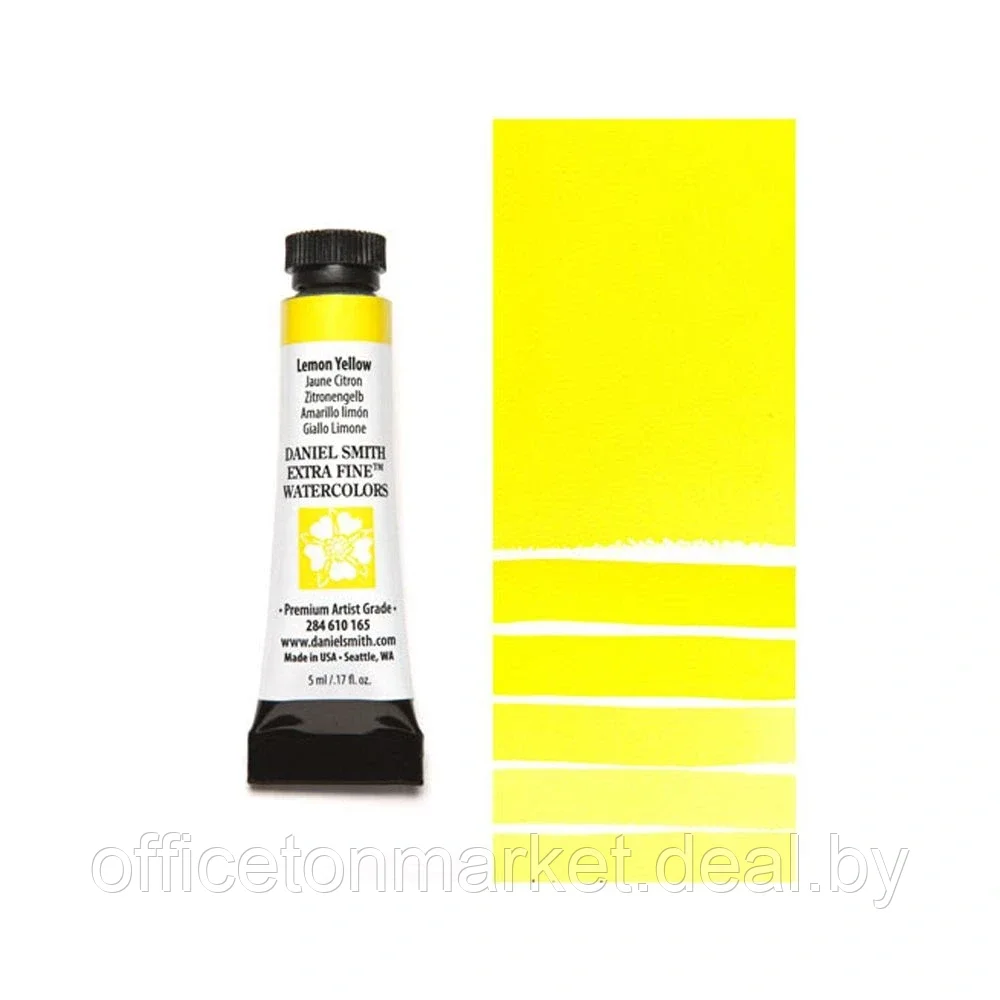 Краски акварельные "Daniel Smith", желтый лимонный, 5 мл, туба - фото 1 - id-p137127847