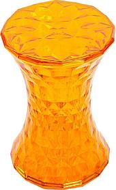 Стул-пуф Stone прозрачный оранжевый