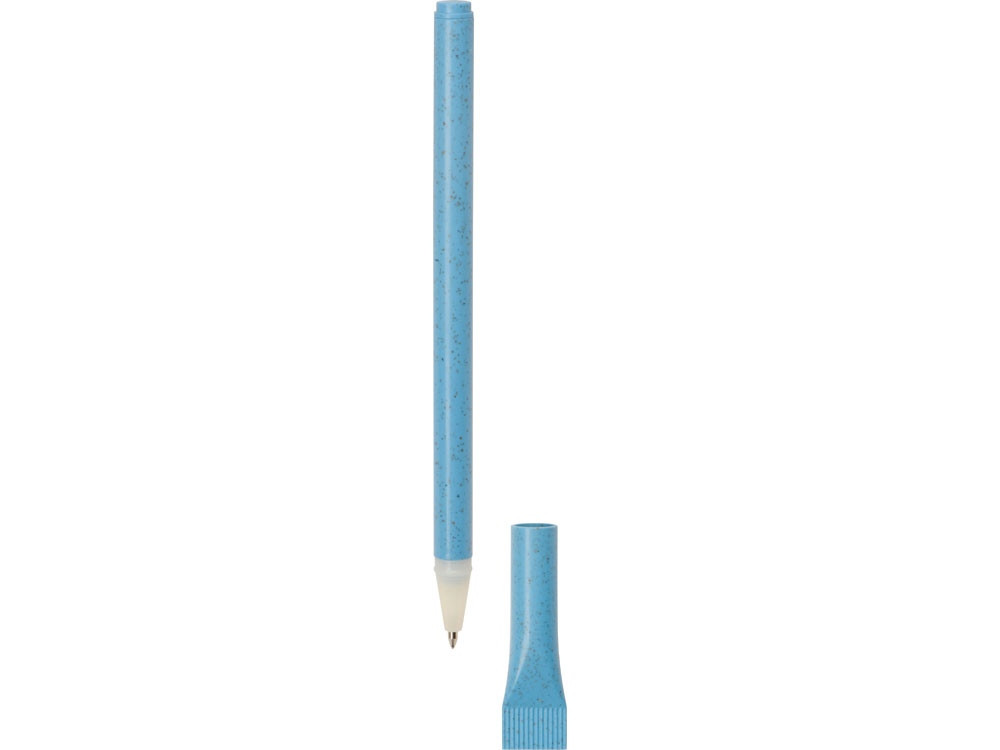 Ручка шариковая из пшеницы и пластика Plant, синий - фото 2 - id-p215149500