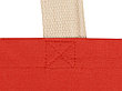 Сумка для шопинга Steady из хлопка с парусиновыми ручками, 260 г/м2, красный, фото 2
