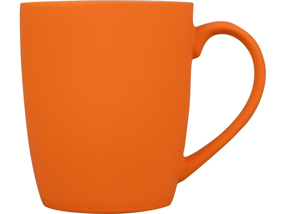 Кружка керамическая с покрытием софт тач оранжевая - фото 2 - id-p215146611