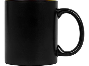 Кружка с покрытием для гравировки Subcolor BLK, черный/желтый, фото 2