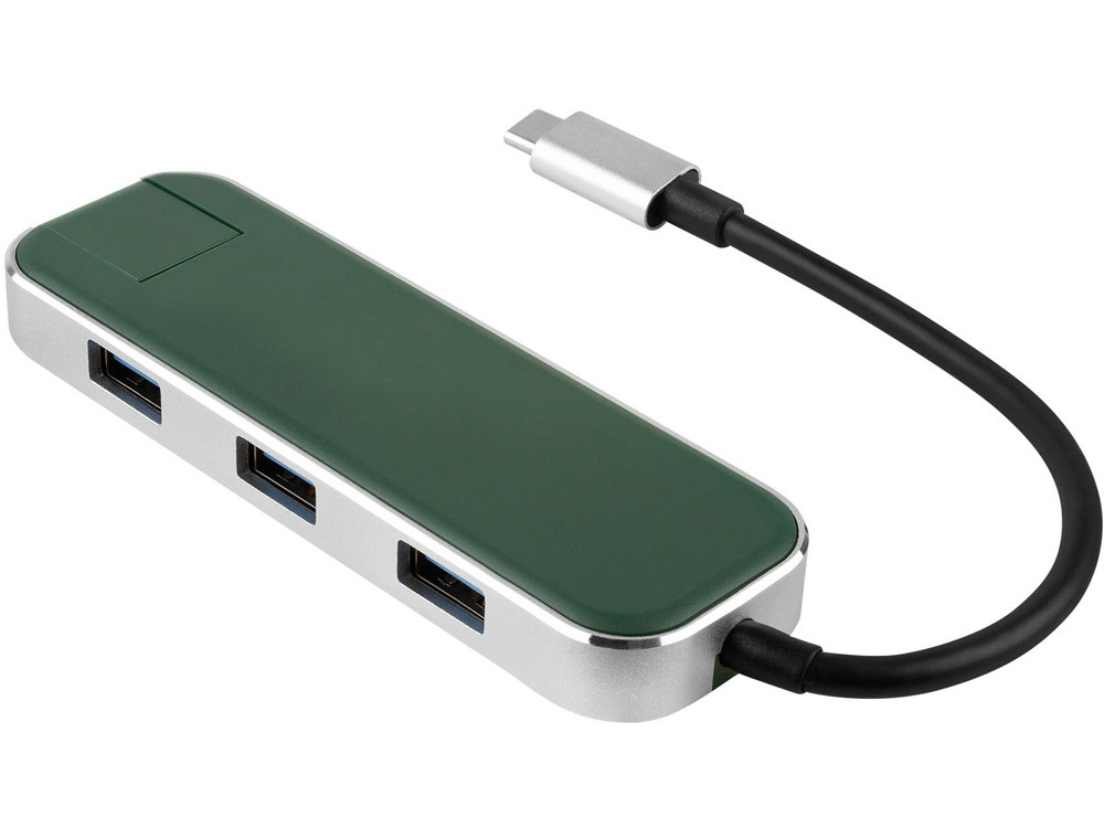Хаб USB Rombica Type-C Chronos Green - фото 1 - id-p215149524