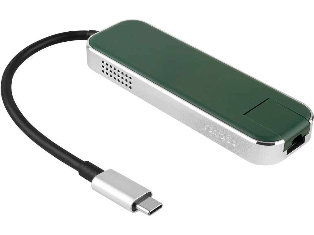 Хаб USB Rombica Type-C Chronos Green - фото 3 - id-p215149524