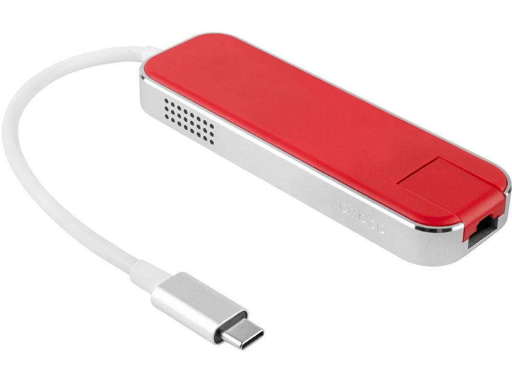 Хаб USB Rombica Type-C Chronos Red - фото 3 - id-p215149525