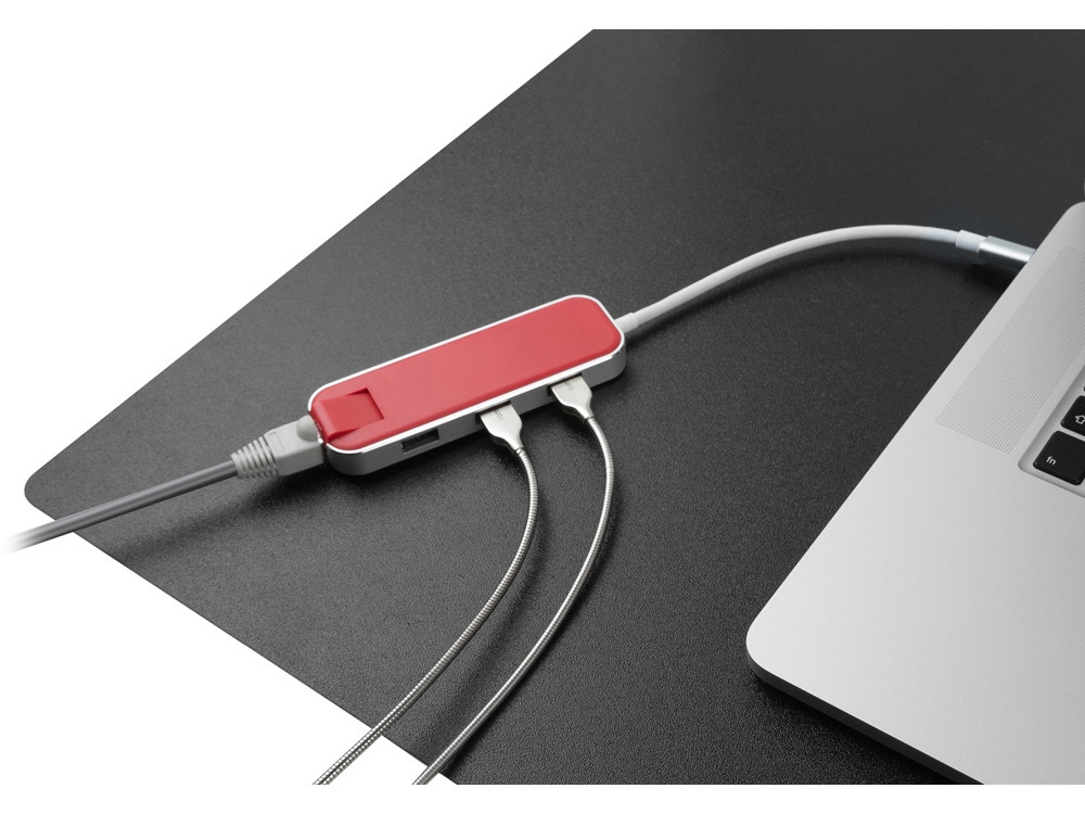 Хаб USB Rombica Type-C Chronos Red - фото 8 - id-p215149525
