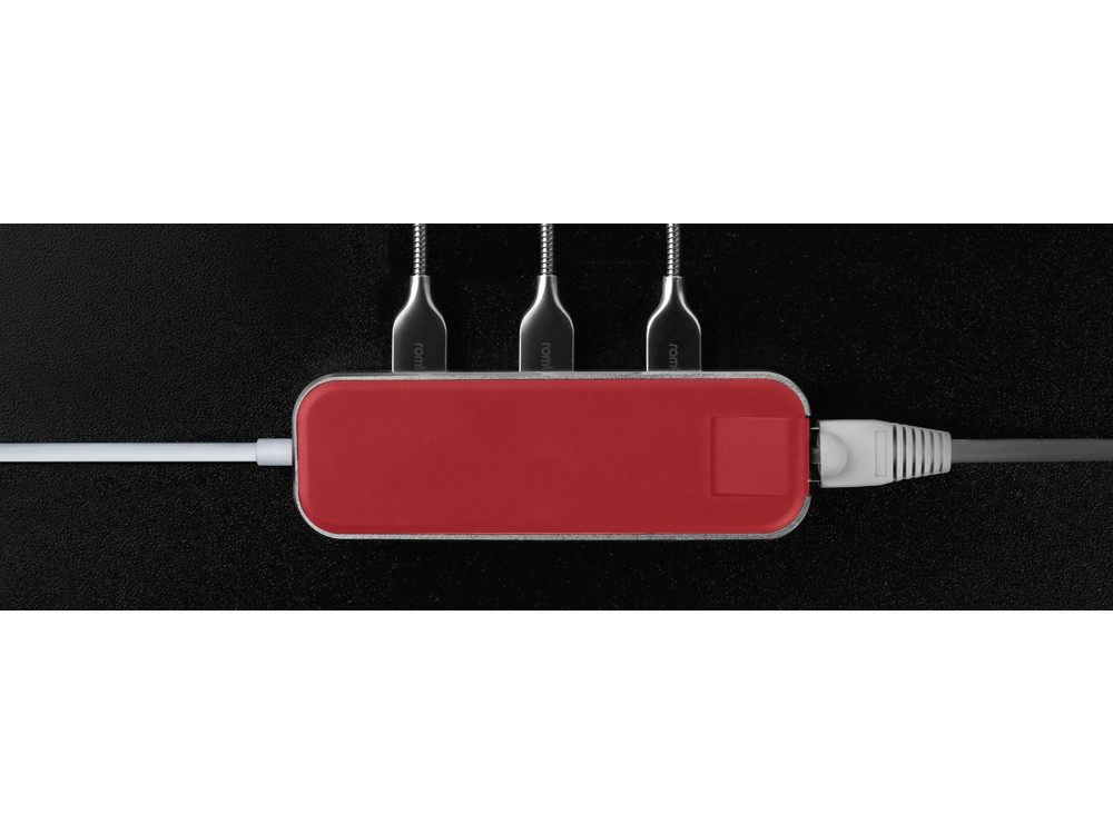 Хаб USB Rombica Type-C Chronos Red - фото 9 - id-p215149525