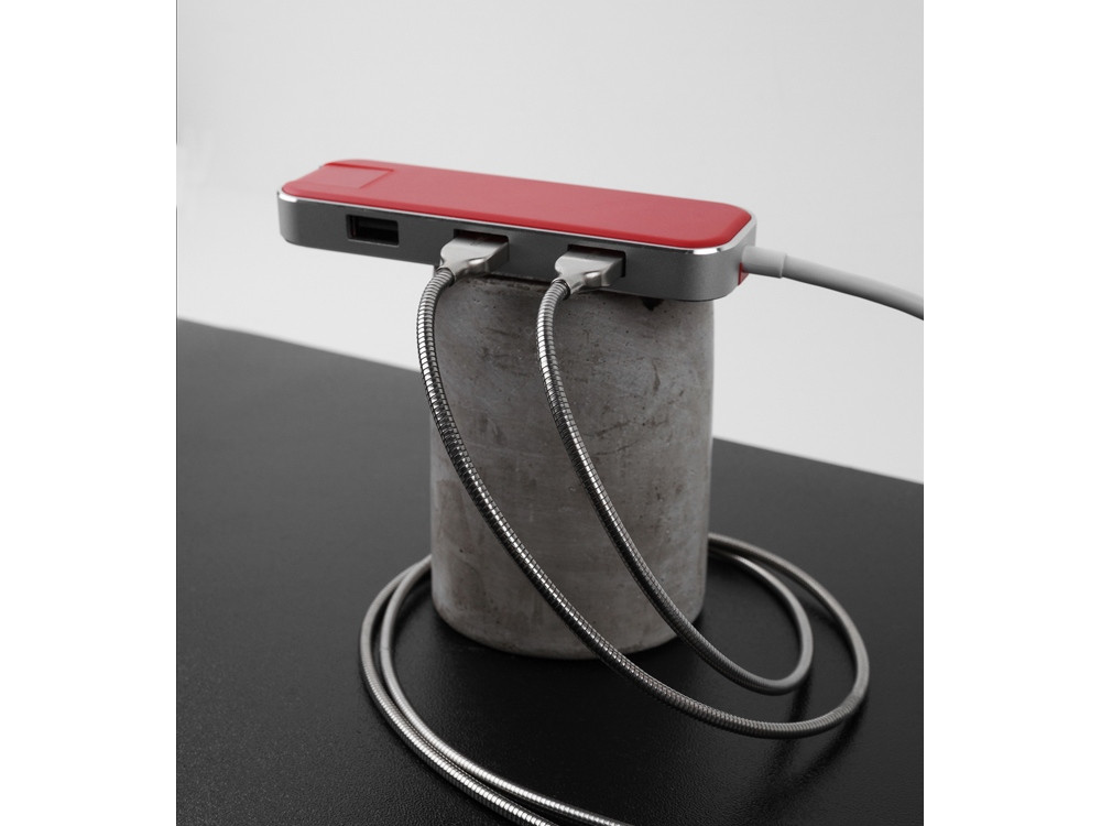 Хаб USB Rombica Type-C Chronos Red - фото 10 - id-p215149525