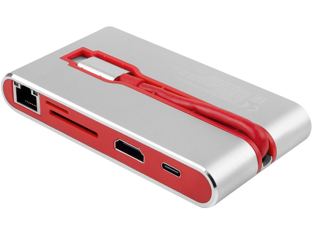 Хаб USB Rombica Type-C Hermes Red - фото 3 - id-p215149528