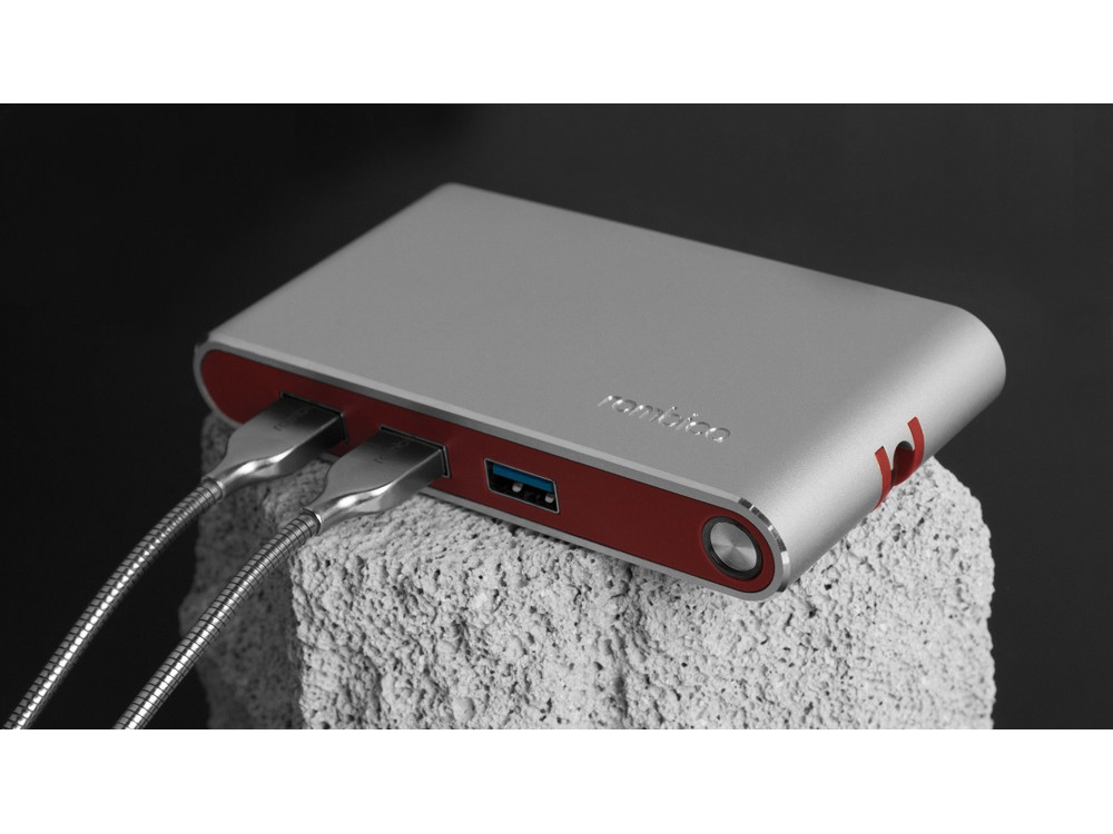 Хаб USB Rombica Type-C Hermes Red - фото 6 - id-p215149528