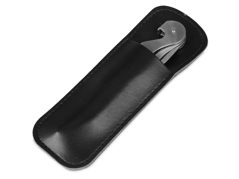 Футляр для штопора из искусственной кожи Corkscrew Case, черный - фото 1 - id-p215147581