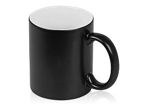 Кружка с покрытием для гравировки Subcolor BLK, черный/белый, фото 2