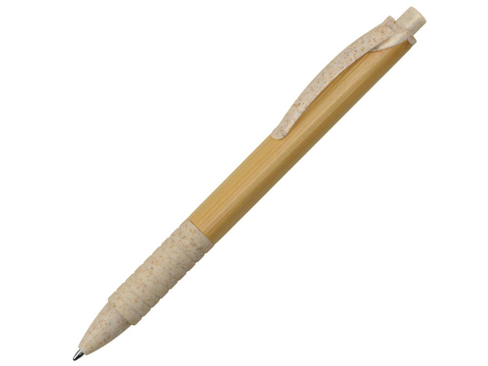 Ручка из бамбука и переработанной пшеницы шариковая Nara, бамбук/бежевый - фото 1 - id-p215149542