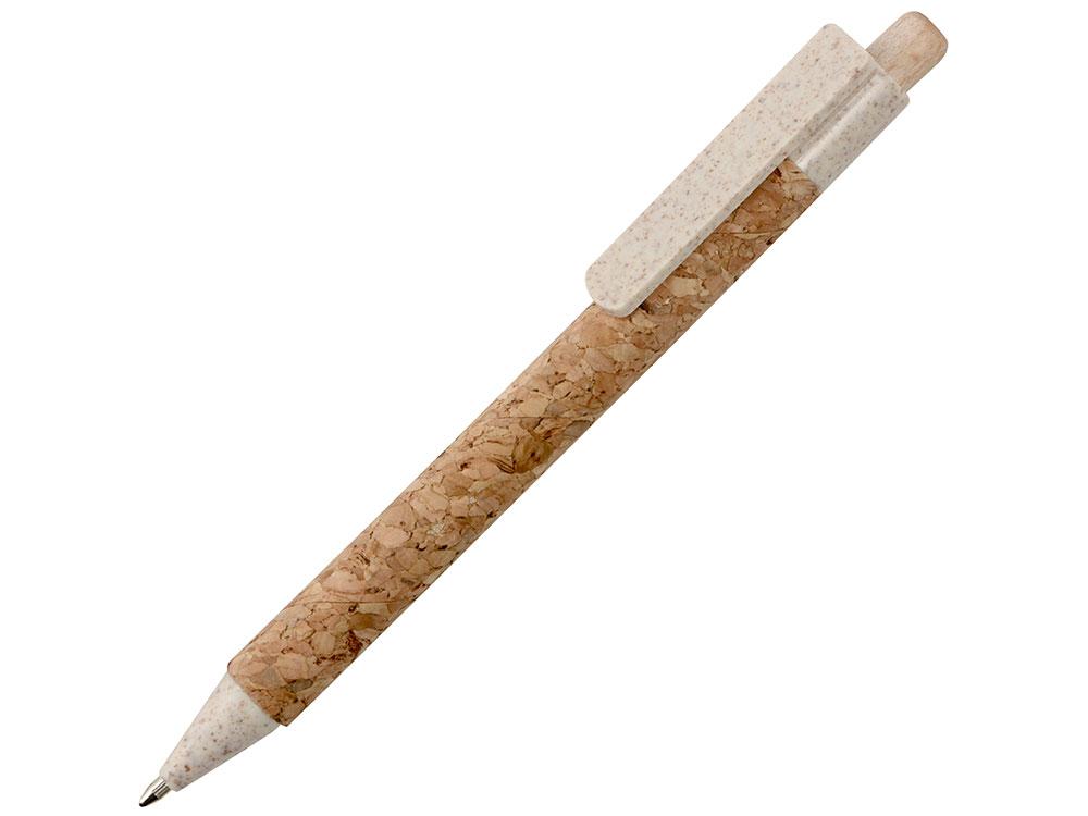 Ручка из пробки и переработанной пшеницы шариковая Mira, пробка/бежевый - фото 1 - id-p215149548