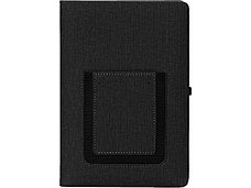 Блокнот Pocket 140*205 мм с карманом для телефона, черный, фото 2