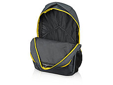 Рюкзак Metropolitan, серый с желтой молнией, фото 3