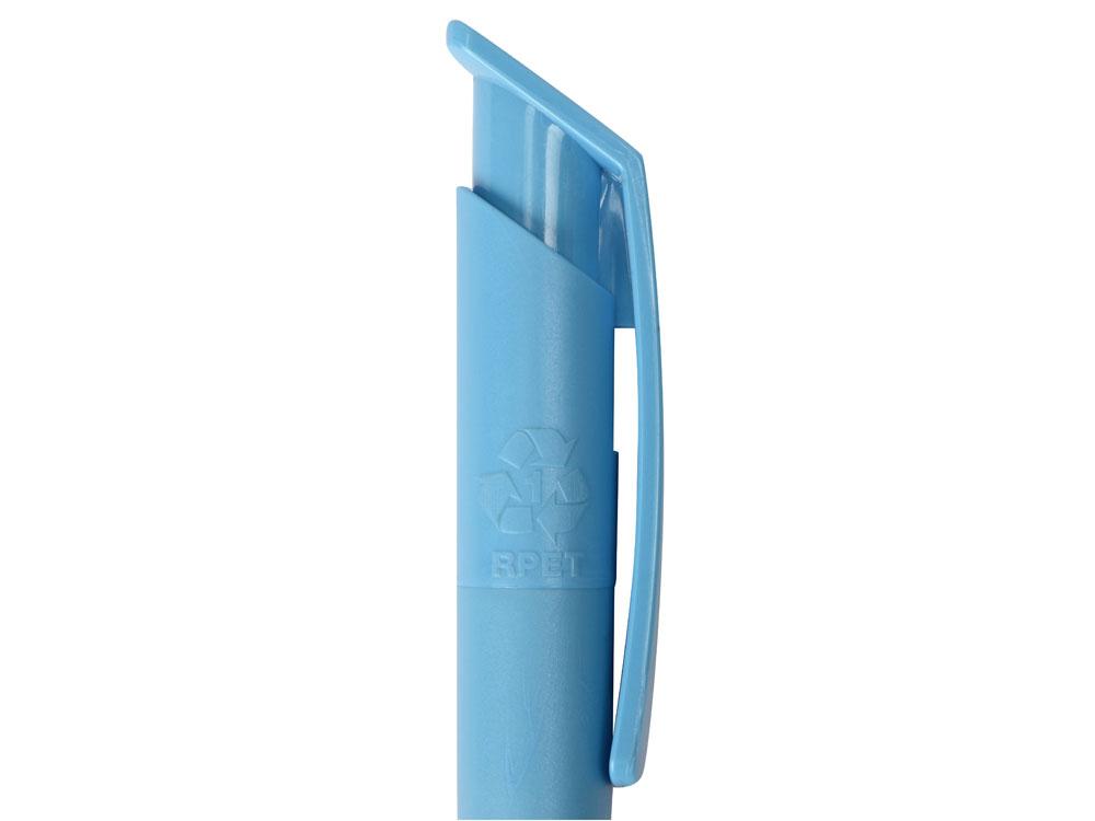 Шариковая ручка из переработанного rPET материала RECYCLED PET PEN F, матовая, голубой - фото 6 - id-p215150517