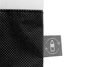 Сумка-шоппер двухцветная Revive из нетканого переработанного материала, черный, фото 3