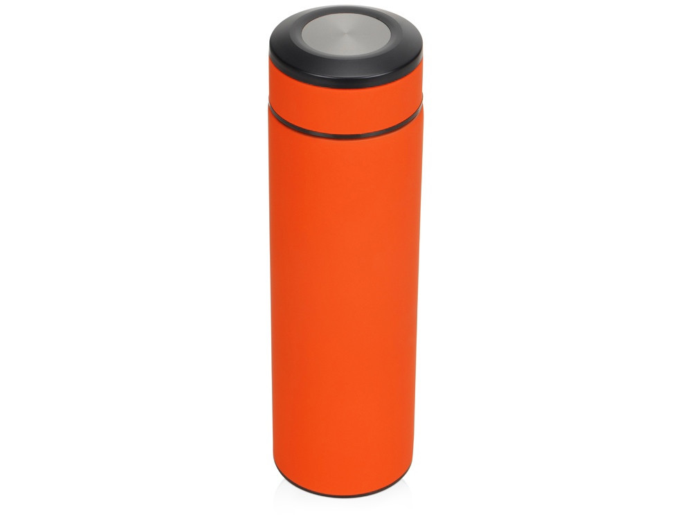 Термос Confident с покрытием soft-touch 420мл, оранжевый - фото 1 - id-p215146667