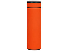 Термос Confident с покрытием soft-touch 420мл, оранжевый, фото 3
