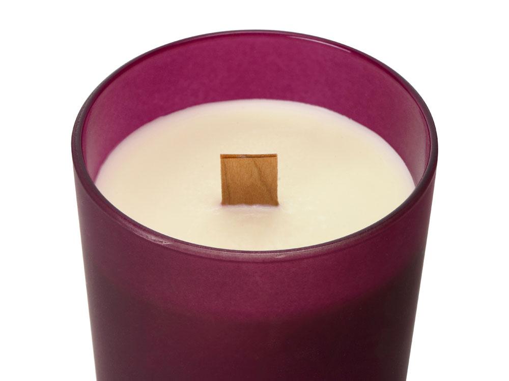 Свеча соевая ароматическая в стекле Niort, бордовая - фото 3 - id-p215150523