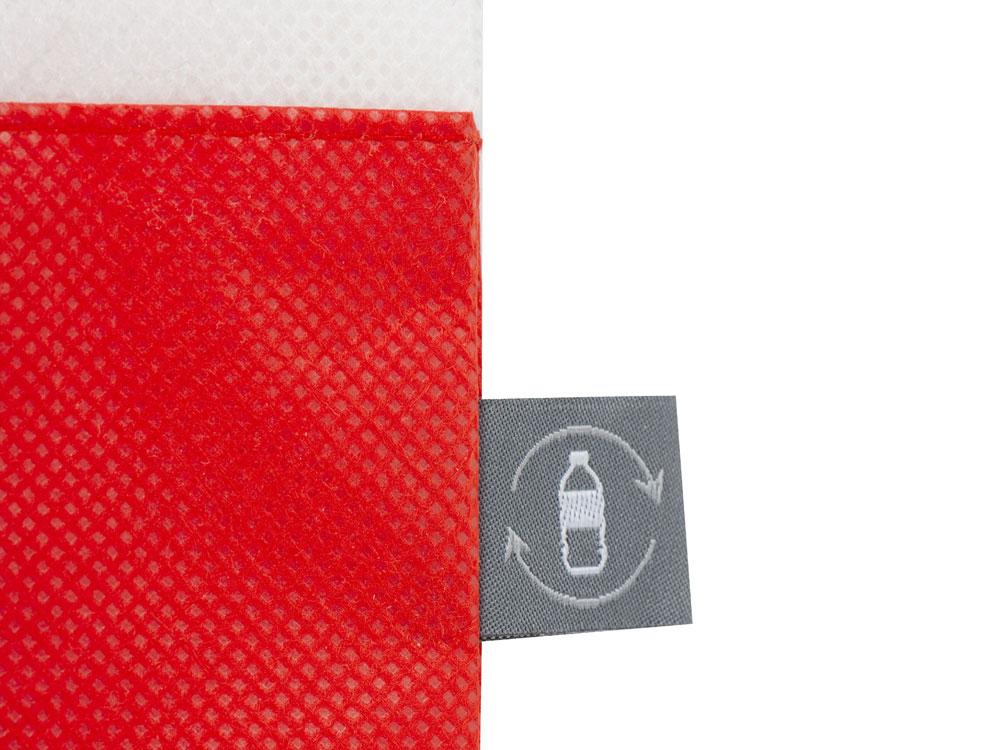 Сумка-шоппер двухцветная Revive из нетканого переработанного материала, красный - фото 4 - id-p215151525