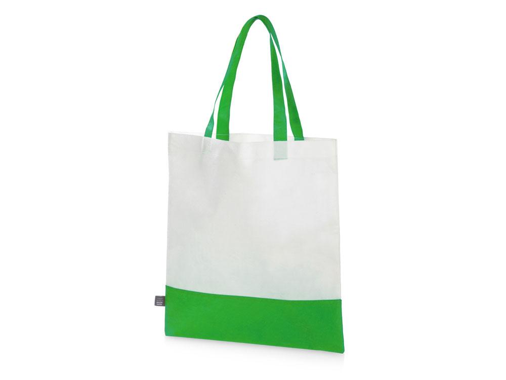 Сумка-шоппер двухцветная Revive из нетканого переработанного материала, зеленый - фото 1 - id-p215151526