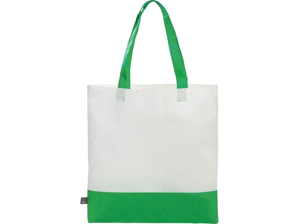 Сумка-шоппер двухцветная Revive из нетканого переработанного материала, зеленый - фото 2 - id-p215151526