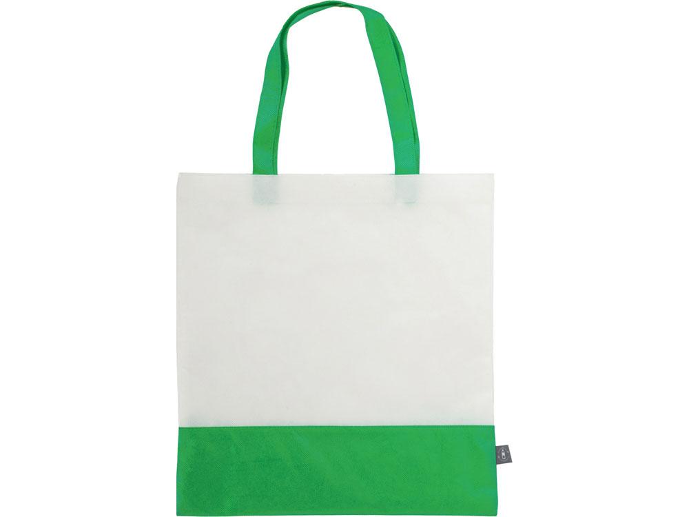 Сумка-шоппер двухцветная Revive из нетканого переработанного материала, зеленый - фото 3 - id-p215151526