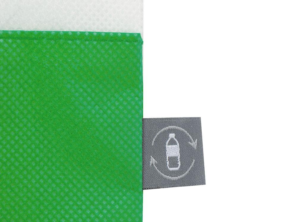 Сумка-шоппер двухцветная Revive из нетканого переработанного материала, зеленый - фото 4 - id-p215151526