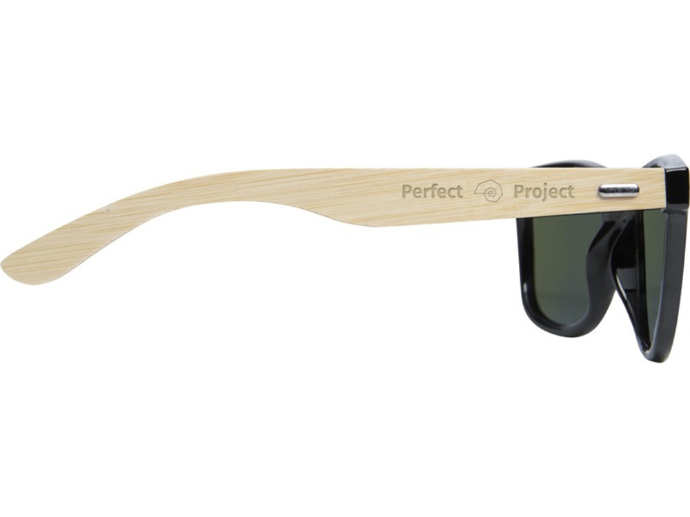 Taiyō, зеркальные поляризованные солнцезащитные очки в оправе из переработанного PET-пластика/бамбука в - фото 6 - id-p215151529