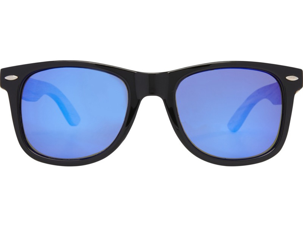Hiru, зеркальные поляризованные солнцезащитные очки в оправе из переработанного PET-пластика/дерева в - фото 2 - id-p215151530