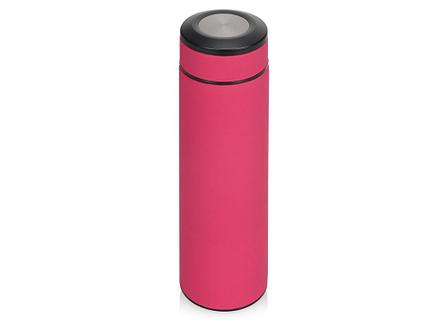 Термос Confident с покрытием soft-touch 420мл, розовый, фото 2