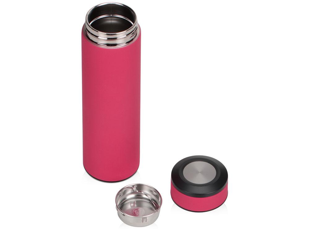 Термос Confident с покрытием soft-touch 420мл, розовый - фото 2 - id-p215146670