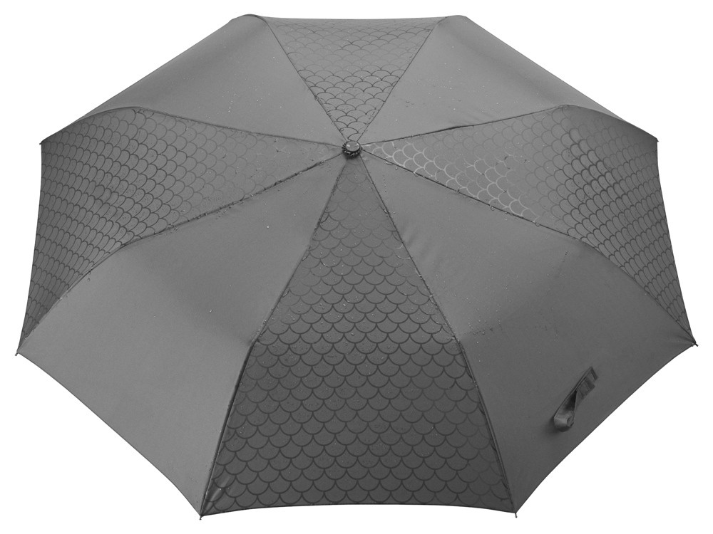 Зонт-полуавтомат складной Marvy с проявляющимся рисунком, серый - фото 6 - id-p215149579