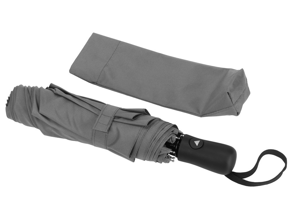 Зонт-полуавтомат складной Marvy с проявляющимся рисунком, серый - фото 9 - id-p215149579