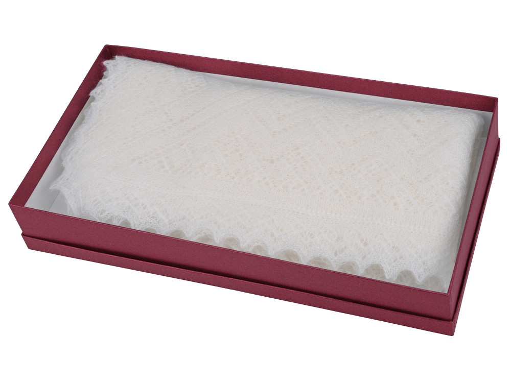 Оренбургский пуховый платок в подарочной коробке - фото 3 - id-p215145696