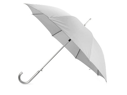 Зонт-трость полуавтомат Майорка, серебристый, фото 2