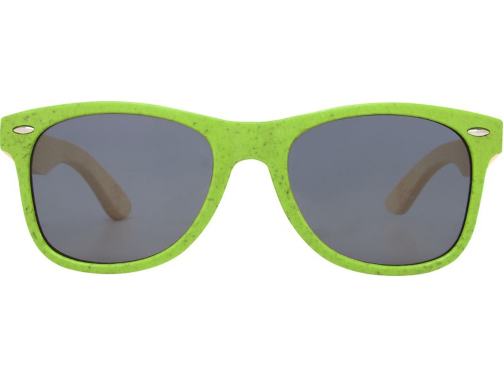 Sun Ray очки с бамбуковой оправой, зеленый лайм - фото 2 - id-p215151533