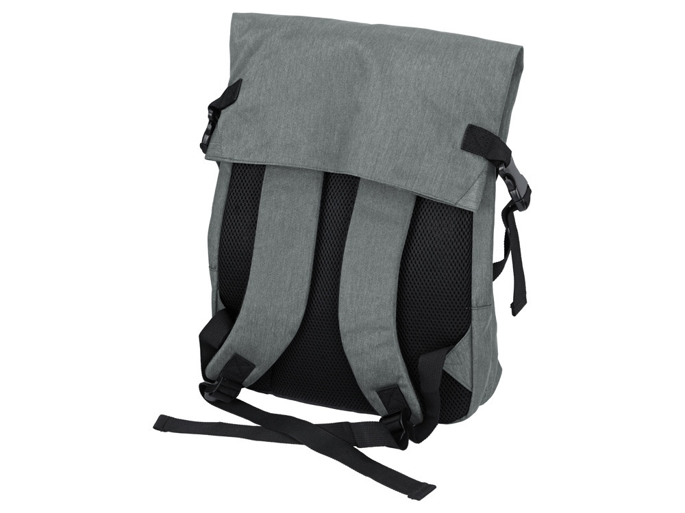 Рюкзак Shed водостойкий с двумя отделениями для ноутбука 15'', серый - фото 8 - id-p215148595