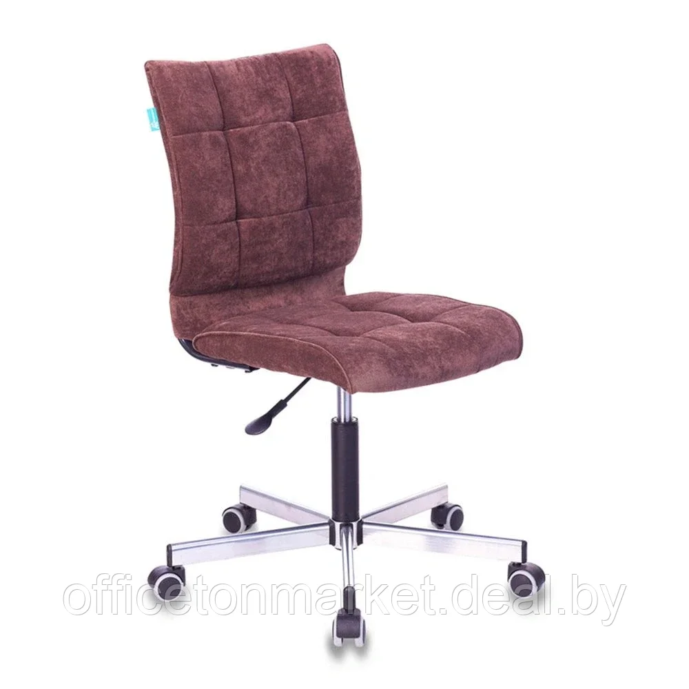 Кресло для персонала "Бюрократ СH-330M/LT", ткань, металл, темно-коричневый - фото 1 - id-p164929595