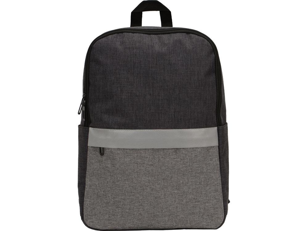 Рюкзак Merit со светоотражающей полосой и отделением для ноутбука 15.6'', темно-серый/серый - фото 8 - id-p215149605