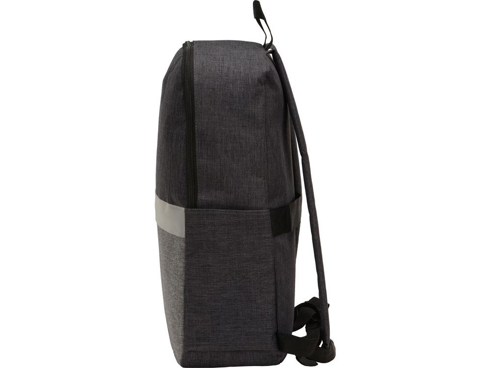 Рюкзак Merit со светоотражающей полосой и отделением для ноутбука 15.6'', темно-серый/серый - фото 10 - id-p215149605