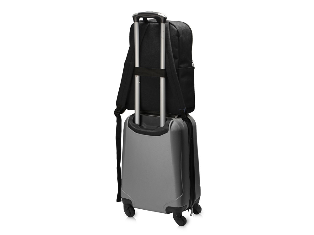 Рюкзак Merit со светоотражающей полосой и отделением для ноутбука 15.6'', темно-серый/черный - фото 6 - id-p215149607