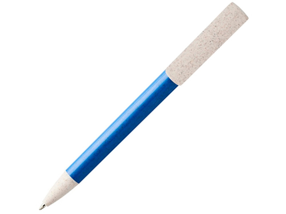 Шариковая ручка и держатель для телефона Medan из пшеничной соломы, cиний - фото 1 - id-p215148622