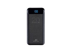 RIVACASE VA2582 (20 000mAh), QC/PD 22.5W внешний аккумулятор с дисплеем, черный /24