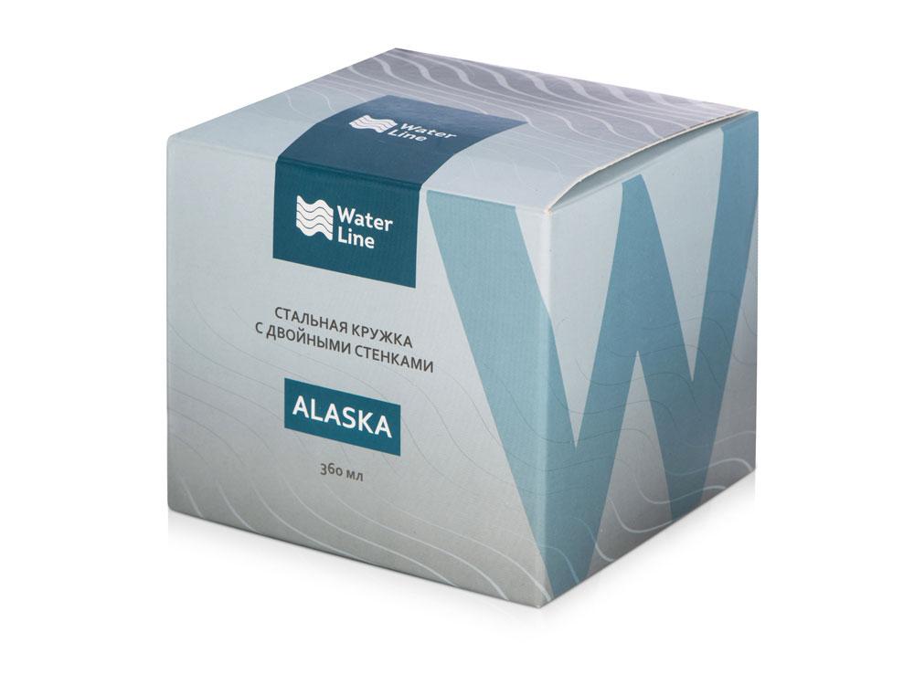 Кружка стальная Alaska с крышкой слайдером, powder coating, черный - фото 8 - id-p215151569