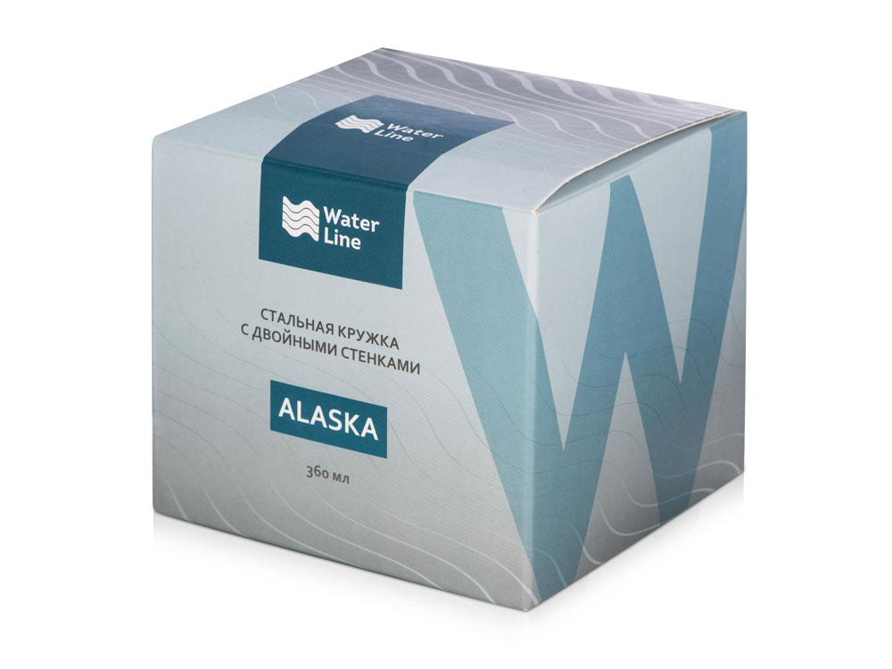 Кружка стальная Alaska с крышкой слайдером, powder coating, белый - фото 8 - id-p215151570