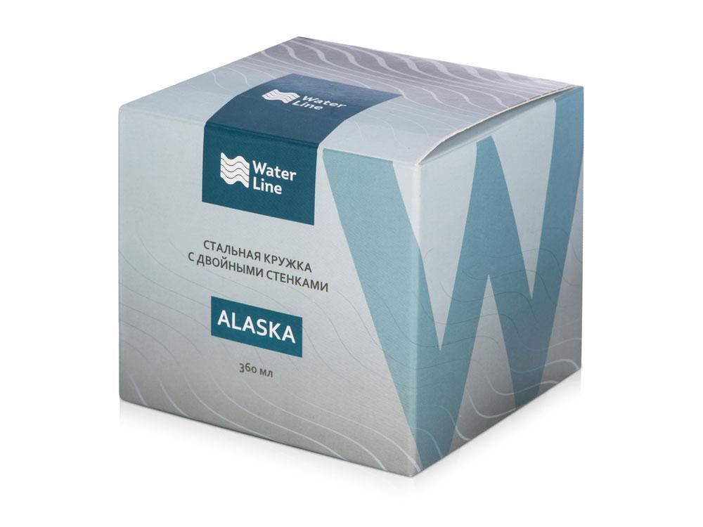 Кружка стальная Alaska с крышкой слайдером, powder coating, синий - фото 8 - id-p215151571