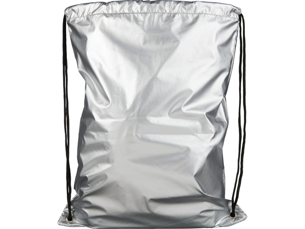 Блестящий рюкзак со шнурком Oriole, серебристый - фото 3 - id-p215148627